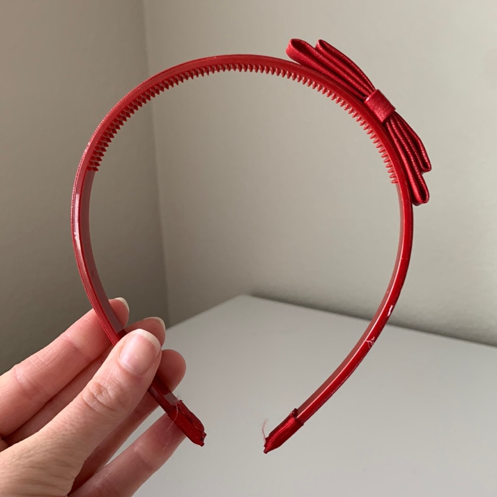 Red Headband with Bow